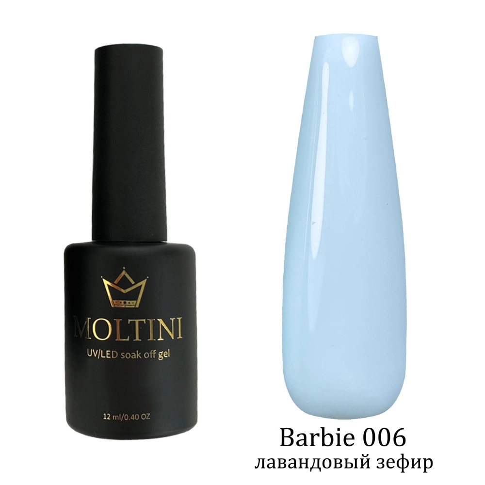 Moltini цветной гель-лак "Barbie" 006. 12 мл.